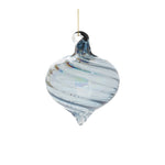 blue grey holiday ornaments