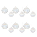 Modern Glam Christmas Ornaments – Clear Glass Ball Set