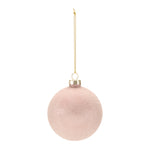 Soft Pink Holiday Ball Ornaments – 12 Glass Decorations