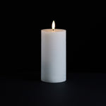 Flameless LED Pillar Candle Set – White Wax – 6 in Height – Decorative Home Use by Melrose