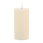 Cream Flameless Pillar Candles Set of 2 Indoor Decor