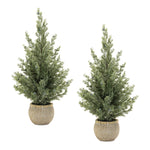 Tabletop Pine Trees with Pinecones – Indoor Seasonal Accent