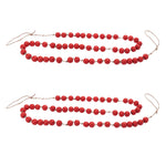 Farmhouse Style Wood Bead Garland for Mantel or Tree