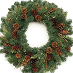 Farmhouse Pinecone Wreath with Greenery
