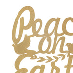 Christmas Indoor Peace on Earth Wall Plaque 15.5