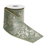 Gift Wrap Ribbon – Brown Wired Ribbon – 4