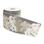 Rustic Ribbon – Flexible Brown Wired Polyester – 4