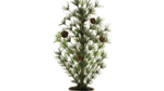 Faux potted pine tree indoor holiday decor