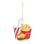Novelty Food Christmas Ornaments Glass Set