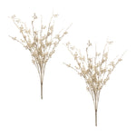 Beaded Iced Berry Spray Set of 2 Christmas Arrangement Stems