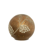 glittered pinecone design