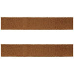 Fuzzy Brown Wired Ribbon Set of 2 for Holiday Crafts