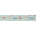 Christmas Tree Print Wired Ribbon Set of 2