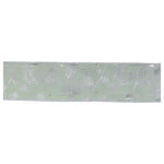 Silver Green Wired Ribbon for Holiday Crafts