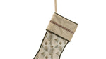 Nature-Inspired Christmas Stocking for Fireplace Display