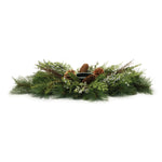 Rustic holiday candle holder centerpiece indoor decor