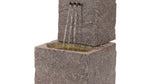 Gray Resin Fountain – Bubbling Cascading Water Feature