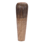 Tall Mango Wood Decorative Vase