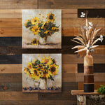 Modern Sunflower Canvas Wall Décor Set