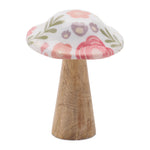 Mango Wood Mushroom Décor for Shelves
