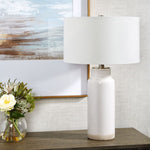 Uttermost Albany Farmhouse White Ceramic Table Lamp