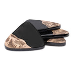 Black Mango Wood Coasters for Tables