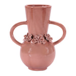 Vase Set – Pink Glazed Floral – 8