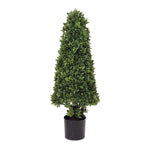 38 Inch Faux Boxwood Cone Topiary