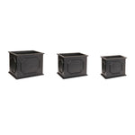 Modern Decorative Wooden Planter Set