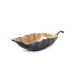 Aluminum leaf bowls set for console and coffee tables