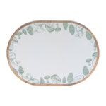 Wood accent tray set for coffee table styling