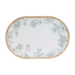 Floral mushroom artwork tray for indoor decor