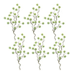 Indoor artificial snowball floral branch set