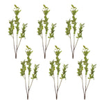 Indoor decorative faux greenery branch