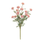 Faux Mini Mum Bush Decor – Pink Chrysanthemum Stems – 18 Inches – Melrose