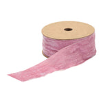 Raw Edge Velvet Ribbon – Pink DIY Ribbon for Wrapping & Decor