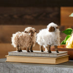 Polyresin Sheep Figurine Decor Set of 6 4 and 4.5 in Height Farmhouse Style by Melrose