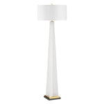 Architectural white floor lamp indoor