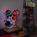 Sesame Street Elmo & Snowman Holiday LED Decor