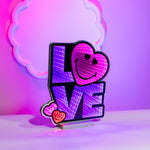 Smiley Love Square Indoor Accent Light – Acrylic LED – 14.5