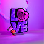Smiley Love Square Statement Accent Light – Acrylic LED – 14.5