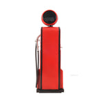 Decorative Iron Gas Pump Model – Vintage Red Clock Design – 21in Height
