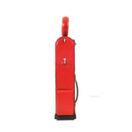 Gas Pump Replica with Clock – Hand-Painted Red Iron – 21in Height