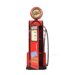 Art Deco Gas Pump Clock Model – Red Iron Replica – 21in Height