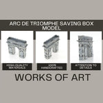 Paris Landmark Savings Box – Vintage-Style Iron Coin Bank, 7 inch
