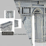 Arc de Triomphe Coin Holder – Handmade Iron Replica for Adults and Kids, 7 inch