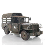 Old Modern Handicrafts Dodge M42 Command Truck – 1:14 Military Model with Fabric Top & Welded Tools