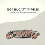 Bugatti Type 35 Replica – 4.25 Inch Height – 1924 Handcrafted Iron Car