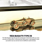 Collector’s 1924 Bugatti Type 35 – 4.25 Inch Height – Hand-Painted Iron