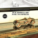 1924 Bugatti Type 35 – 4.25 Inch Height – Iron Hand-Painted Replica